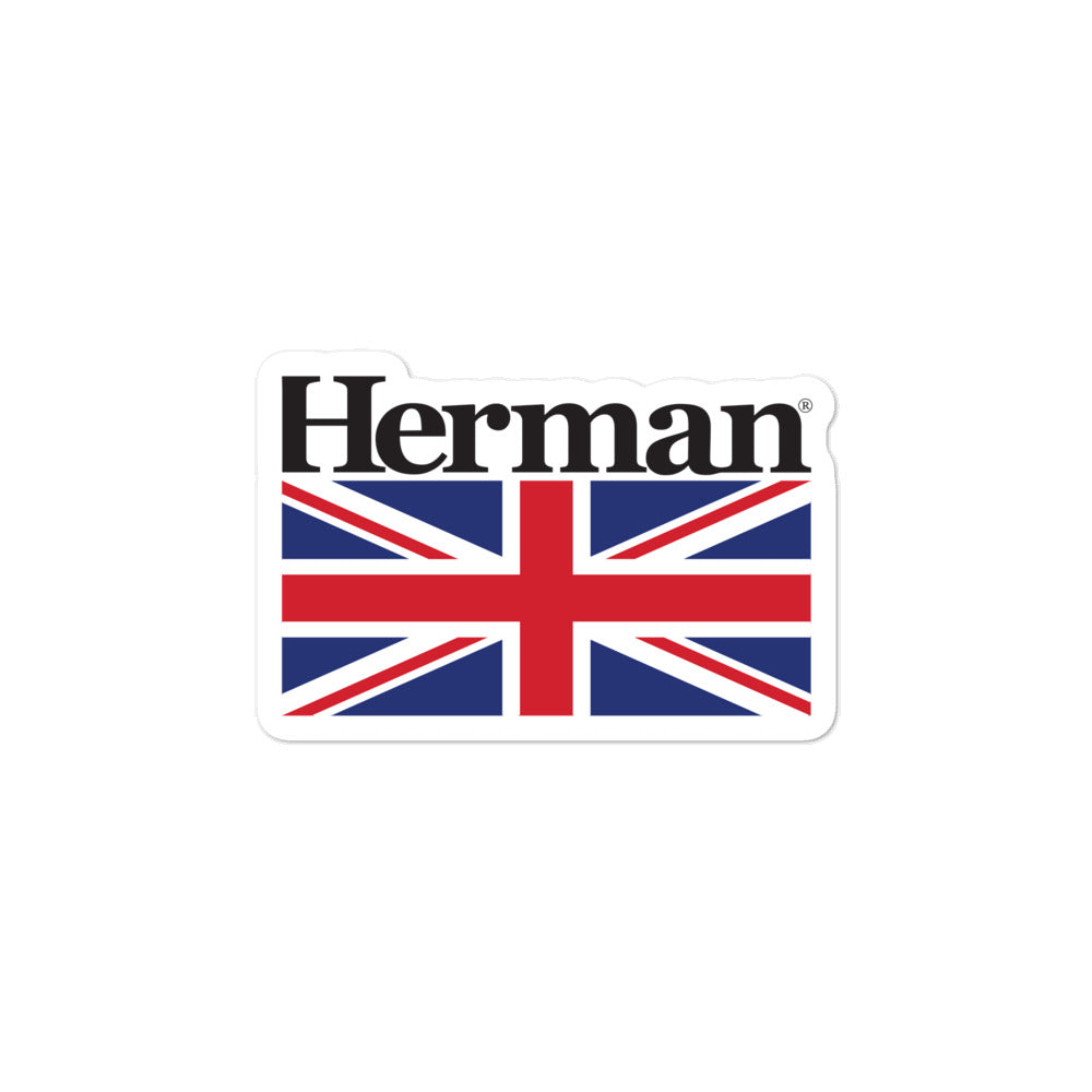 Herman®  Union Jack Sticker