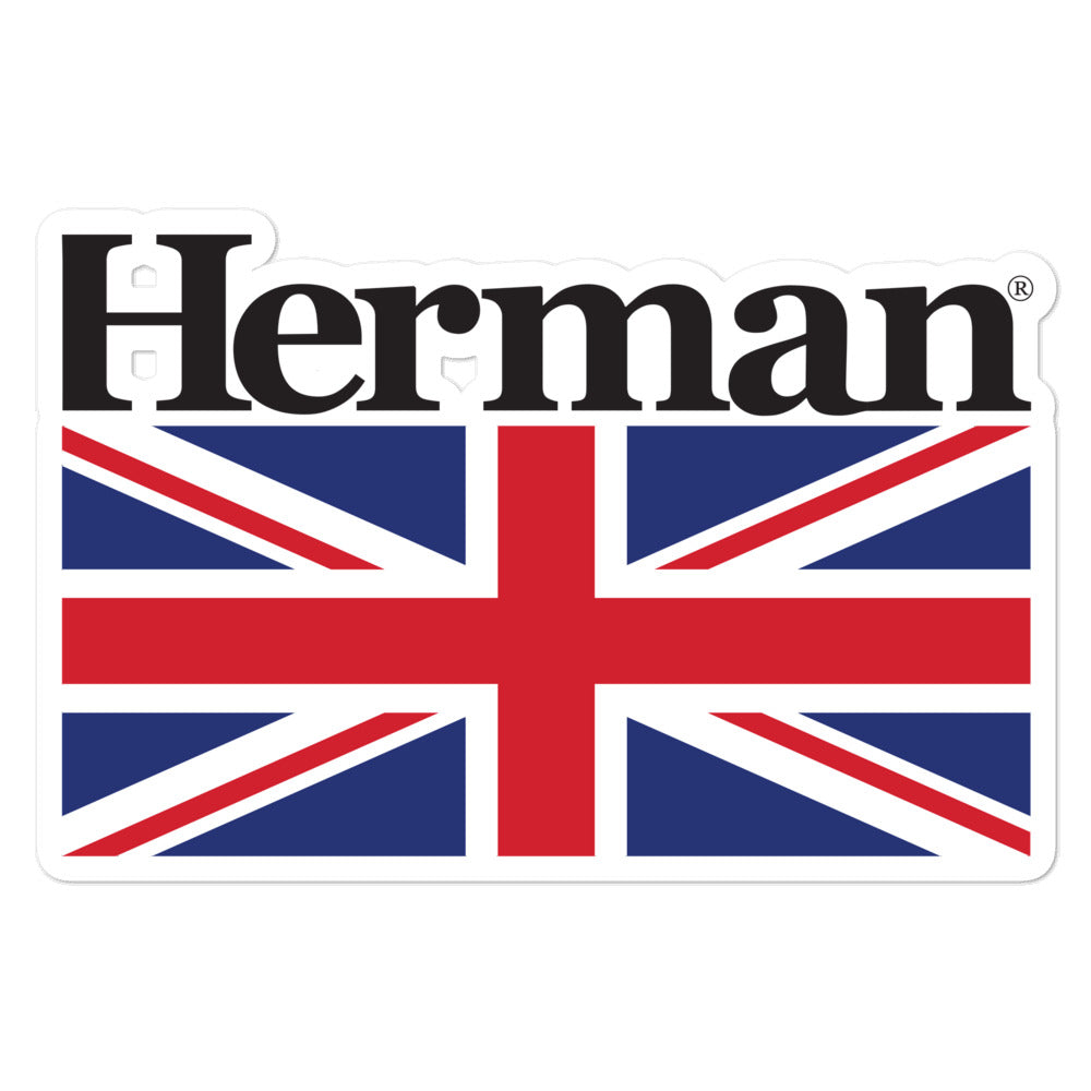 Herman®  Union Jack Sticker