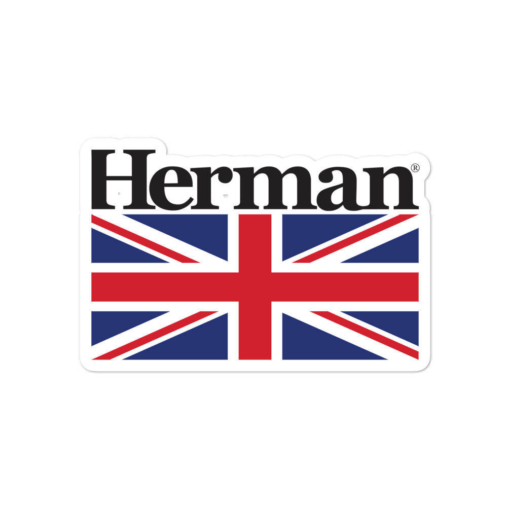 Herman®  Union Jack Sticker