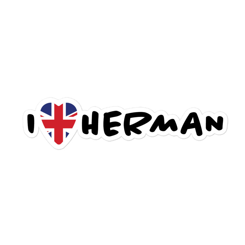 Heart Herman Sticker